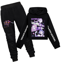 Sudaderas con Capucha K-Pop Demon Hunters, Conjunto de 2 Piezas, Ropa Infantil, Sudaderas con Capucha Casuales a la Moda, Sudadera K-Pop Demon Hunters