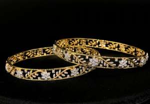 สร้อยข้อมือเพชรแท้ธรรมชาติประดับดอกไม้สีทองสร้อยข้อมือเพชรและกำไลข้อมือ - Product Image 4