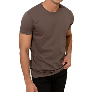 T-shirt en coton de haute qualité pour hommes, décontracté, surdimensionné, poids lourd avec manches courtes et col rond, logo personnalisé, prix de gros - Product Image 3