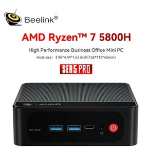 Beelink Ry-zen 7 5800H SER5 Pro Mini PC AMD <span class=keywords><strong>DDR4</strong></span> <span class=keywords><strong>16GB</strong></span> <span class=keywords><strong>RAM</strong></span> 500GB SSD WiFi6 4K HD Computadora de escritorio Silenciosa para el aprendizaje de juegos de oficina - Product Image 2