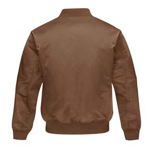 Chaqueta Bomber para Hombre, Resistente al Agua, Ligera, con Cierre Completo, Dobladillo Acanalado, Estilo Aviador, Ropa Exterior Informal para Hombre - Product Image 4