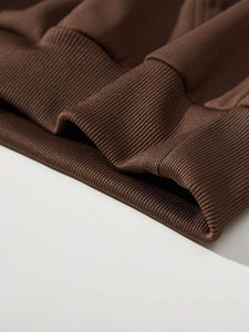 Venta directa de fábrica, sudaderas con capucha informales para hombre, sudaderas con patrón sólido de invierno, técnicas teñidas lisas, uso al aire libre con capucha - Product Image 3