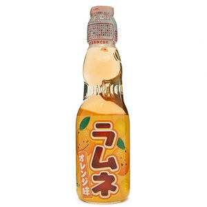 <b>Ramune</b> Hata Kosen Orange Soda Drink 30 x 200ml For Export Wholesale Prices Cheap Japanese Soda Beverage Bulk Pack Very Cheap - Product Image 3