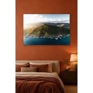 Impression sur toile Fida Hawaii Crater Hill et Ocean Coast - Product Image 3
