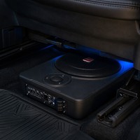 Subwoofer actif pour voiture 600W 12V, ultra fin, sous le siège, avec amplificateur intégré, haut-parleur super basse fréquence pour l'audio automobile