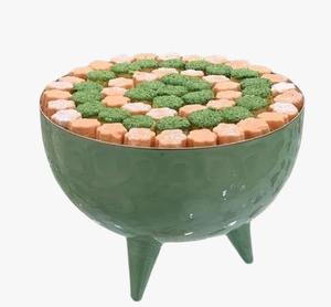 Juego de Tazones para Servir Chocolate Hechos a Mano, Ecológicos, de Acero Inoxidable, con Soporte de Madera, Dos Tamaños Diferentes, para Bodas - Product Image 4