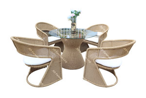 Modern Design Poly Rattan <b>Coffee</b> <b>Set</b> for Home Living Room Furniture - Product Image 3