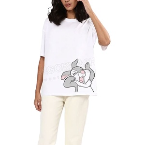 Gran oferta, camiseta de gran tamaño para mujer, logotipo personalizado, algodón, poliéster, secado rápido, transpirable, todos los tamaños disponibles - Product Image 1