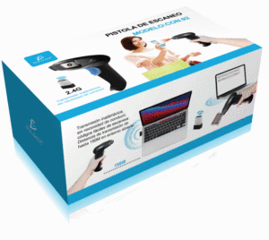 เครื่องสแกนบาร์โค้ด 2 มิติ ไร้สาย แบบชาร์จไฟได้ ใช้แหล่งกำเนิดแสง CMOS รองรับ Mac และ Android สำหรับคลังสินค้า อุตสาหกรรม - Product Image 4