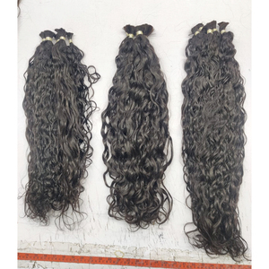 Extension de cheveux humains bruts en vrac de qualité supérieure, cuticules brutes alignées - Product Image 1