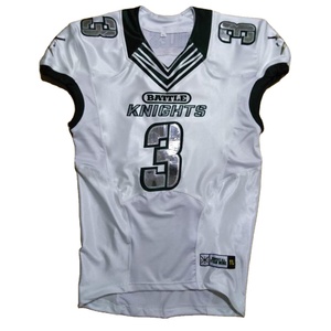 Nouvel arrivage d'uniforme de football américain pour hommes, maillot personnalisé léger à manches courtes, respirant, nouveau style, couleur unie - Product Image 1