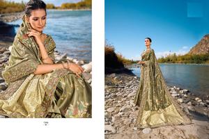 Nouvelle collection de saris en soie Banarasi pure avec zari pur pour la vente en gros - Product Image 2