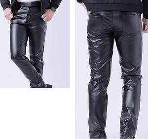 กางเกงหนังโลโก้สั่งทำสำหรับผู้ชาย ผลิตจากหนังคุณภาพสูง ทรงสกินนี่ สำหรับขี่มอเตอร์ไซค์ ระบายอากาศได้ดี ขายส่ง - Product Image 4