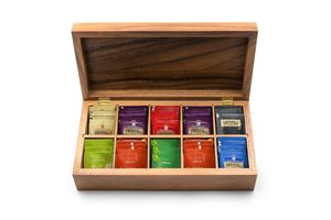 Caja Organizadora de Té de Madera Natural, Buen Acabado, Ofertas al por Mayor - Product Image 2