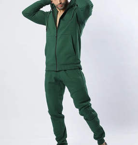 Survêtement de sport personnalisé pour hommes à bas prix Nouveau vêtement élégant en vrac en coton uni Survêtement de sport - Product Image 4