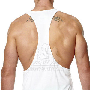 Low Price High Quality Men's Casual Knitted <b>Stringer</b> <b>Vest</b> Summer Wear Breathable Quick Dry 100% Cotton - Product Image 3