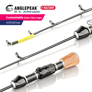 <span class=keywords><strong>Canne</strong></span> à pêche sur glace d'eau douce, directement de l'usine, 47cm 57cm 67cm, 2 sections, en fibre de verre, pointes souples, pour la pêche au Bluegill et au Crappie - Product Image 6