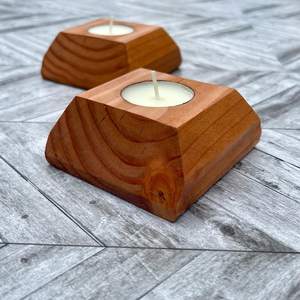 High-quality <b>Wooden</b> Candle <b>Holder</b> with Embossing Printing and Smooth Finish Decorative Candle Stand for Modern Home Interior - Product Image 1