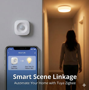Détecteur de mouvement PIR Tuya Zigbee 3.0, système d'alarme de sécurité intelligent pour la maison, antivol, avec <span class=keywords><strong>notification</strong></span> push en temps réel via l'application - Product Image 4