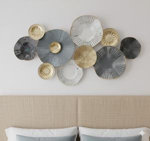 Décoration murale géométrique 3D élégante en métal, design moderne, idéale pour la décoration murale intérieure de la maison, du bureau et de la chambre à coucher - Product Image 5