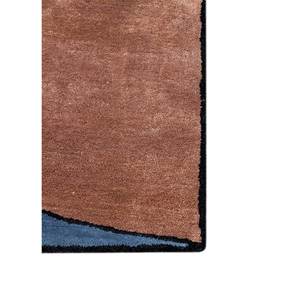 Alfombra de Lana y Viscosa Hecha a Mano Archetype, Roja y Naranja, Tra-14478, Diseño Abstracto Novedoso, Rectangular, para Pasillo, Uso Doméstico - Product Image 4