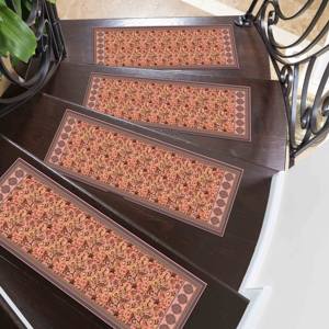 Alfombra con Estampado Étnico: Alfombra de Entrada de Chenilla con Diseño Botánico de Flores Boho, Alfombra de Lujo - Product Image 5