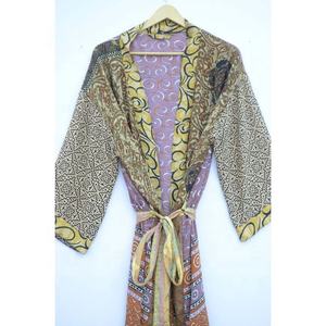 Women's Vintage Silk Kimono <b>Robe</b> Floral Bathing Gown for Summer Bikini Cover up Dressing Gown for Autumn Spring for <b>Bridesmaid</b> - Product Image 3