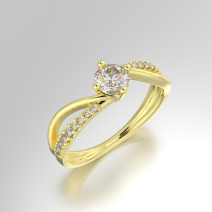 Vintage Gold Plated Women's Wedding Engagement <b>Ring</b> with Zircon <b>Custom</b> Jewelry for 925 Sterling Silver-Gift & Anniversary - Product Image 5