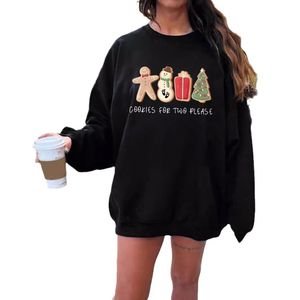 Nueva mujer 2025 estampado de dibujos animados hombro caído ecológico de gran tamaño negro pulóver sudadera moda Casual Streetwear Sudadera con capucha - Product Image 4