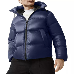 Blouson matelassé pour homme, imperméable, chaud pour l'hiver, avec capuche, blouson matelassé, veste rembourrée, logo imprimé - Product Image 4