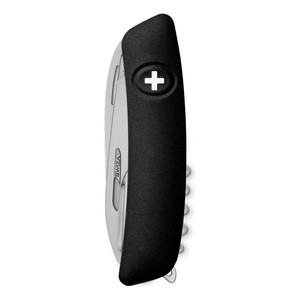 Coltello tascabile Swiza Allmatt Standard D09 R - 14 funzioni, nero, con forbici e sega - Product Image 3