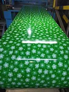 Tôle d'acier galvanisée Bobine d'acier galvanisée prépeinte Rouleau de Ppgi Motif de fleur Bobine de tôle d'acier galvanisée prépeinte - Product Image 2