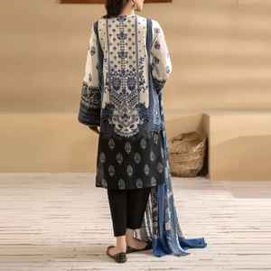 Vestidos de uso diario para mujer de diseñador teñido liso de encaje de algodón 100% de lujo pakistaní e indio recién llegados 2025 - Product Image 2