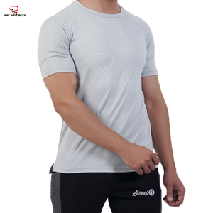 T-shirt à manches tombantes en tricot de haute qualité, 220 grammes, 100% coton, poids lourd, coupe classique, t-shirts personnalisés pour hommes - Product Image 4