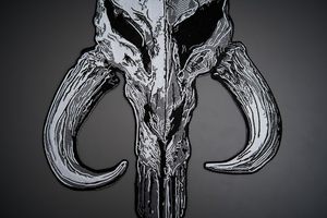 Patchs brodés thermocollants en forme de cœur de crâne de Mythosaure pour vestes, chemises, chapeaux et vêtements de moto - Taille et couleur personnalisées - Product Image 4