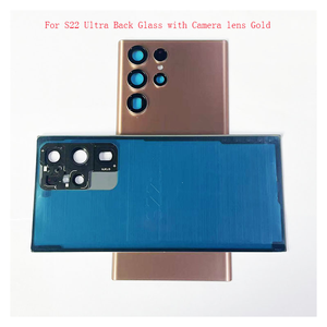 ฝาครอบตัวเรือนกระจกด้านหลังสำหรับ Samsung Galaxy S22 ultra พร้อมเลนส์กล้อง Negro, Blanco, Azul, Dorado, purpura - Product Image 3