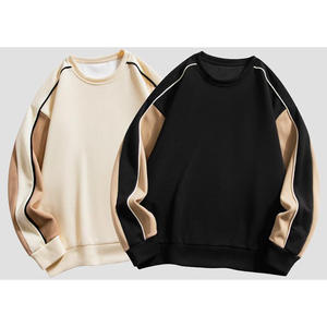 2025 automne hommes Odie rétro rue tendance col rond sweat personnalisable hanche P Patchwork brodé lavé chaud tissé hiver - Product Image 5