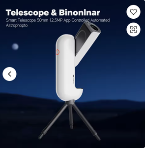 Ofertas Imperdibles: Telescopio Inteligente de 50 mm y 12.5 MP con Control por Aplicación, Astrofotografía Automatizada, Diámetro Máximo de Perforación de 180 mm, Tamaño de Mandril de 3/4 Pulgadas - Product Image 2