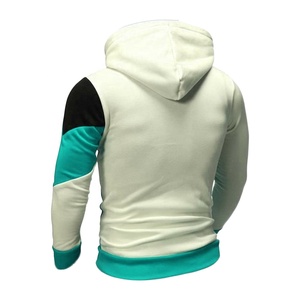 Sudadera Lisa personalizada de alta calidad para hombre, ropa deportiva con capucha, color blanco, OEM - Product Image 5