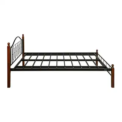 Stile moderno migliore struttura del letto in ferro battuto antico nero materiale di alta qualità camera da letto in metallo mobili di lusso decorativi
