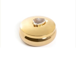 Nouvelle Arrivée Conception Artisanale Table À Manger Décoratif Nickel Plaqué Finition Pot En Métal pour Fruits Secs Pot De Stockage Vente Chaude - Product Image 5