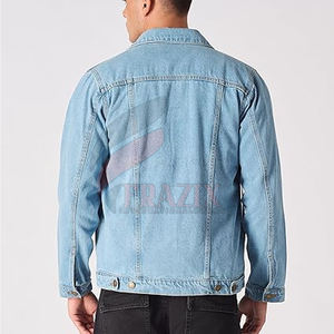 Veste en jean Boxy de haute qualité pour hommes, veste en jean Boxy légère pour hommes, veste en jean Boxy pour hommes sur mesure - Product Image 3