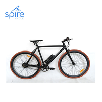 Vélo de route électrique avec moteur central, batterie lithium 24V, cadre en alliage d'aluminium, 7 vitesses EN PC-TDA43Z-1 par CN