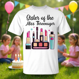 เสื้อยืดงานวันเกิดครบรอบ 3 ปีของมิสทรีนเนเจอร์สำหรับการเฉลิมฉลองของน้องสาว - Product Image 3