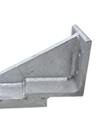 Support en tôle sur mesure en acier galvanisé à chaud ou aluminium, découpe laser, soudage, pliage OEM, composant de support