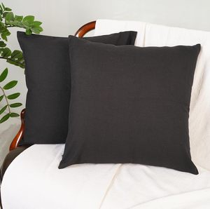 Rely+ Pack of 2 Cotton Black 24 X 24 <strong>Pillow</strong> <strong>Covers</strong> Throw <strong>Pillows</strong> for Home Hotel Hospital Use Manufacturer Wholesale Handmade