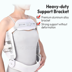 Fixation pour blessures de la colonne vertébrale, cadre en acier inoxydable, plusieurs options de taille, support de fixation d'hyperextension spinale réglable - Product Image 2