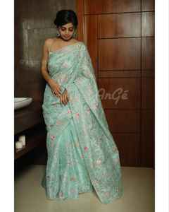 Saree imprimé Bollywood indien Meilleure vente Designer Dernière tenue de fête ethnique exclusive Rich Royal Look Saree ethnique - Product Image 1