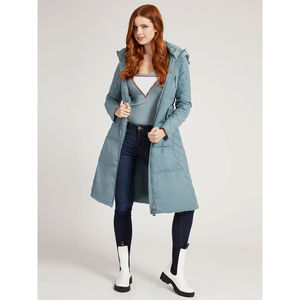 Nuevo diseño de tendencia superior Chaqueta de burbuja de alta calidad Diseño personalizado Mujeres Chaqueta larga con capucha Puffer - Product Image 5