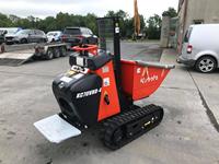 Kostenloser Versand Kubota KC70VHD-4 Raupendumper 700kg Nutzlast, Hochkippfunktion & 9,8 PS Dieselmotor Kompakter Gummiketten-Baustellen-Dumper